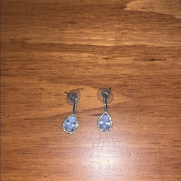 Diamond Dangling Earrings - Picture 2 of 4